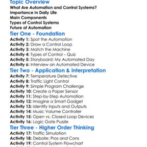Automation And Control Systems