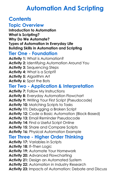Automation And Scripting