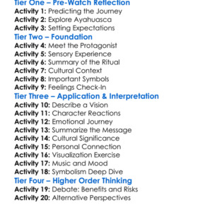 Ayahuasca Kosmik Journey 2019 Worksheet Activity Booklet