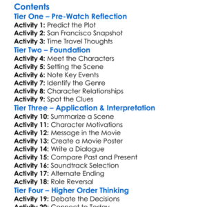 Back To The Streets Of San Francisco 1992 Worksheet Activity Booklet