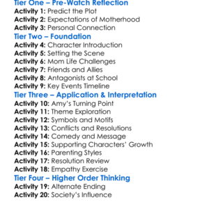 Bad Moms 2016 Worksheet Activity Booklet