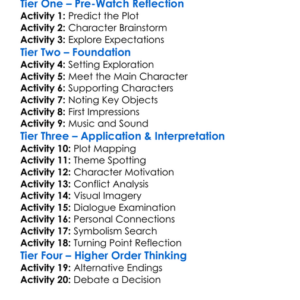 Ballad Of A Small Player 2025 Worksheet Activity Booklet