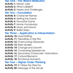 Ballerina French Version Of Leap Worksheet Activity Booklet