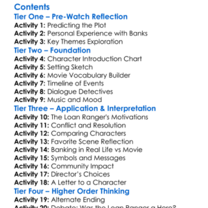 Bank Of Dave 2 The Loan Ranger 2025 Worksheet Activity Booklet