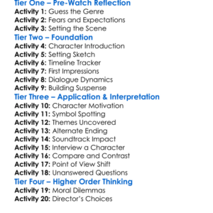 Barbarian 2022 Worksheet Activity Booklet