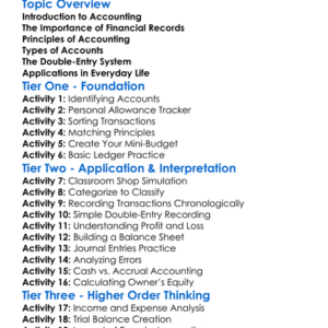 Basic Accounting Principles Worksheet Activity Booklet