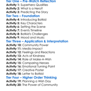 Batkid Begins Worksheet Activity Booklet