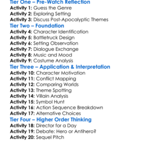 Battletruck 1982 Worksheet Activity Booklet