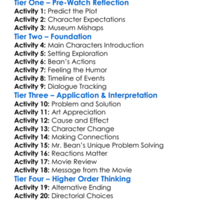 Bean 1997 Worksheet Activity Booklet