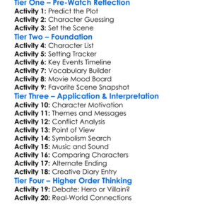 Beast Of War 2025 Worksheet Activity Booklet