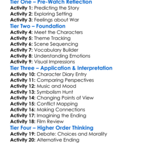 Beasts Of No Nation 2015 Worksheet Activity Booklet