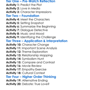 Because I Love You 2012 Worksheet Activity Booklet