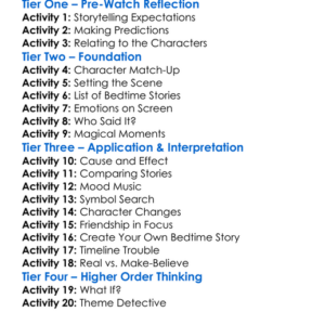 Bedtime Stories Worksheet Activity Booklet