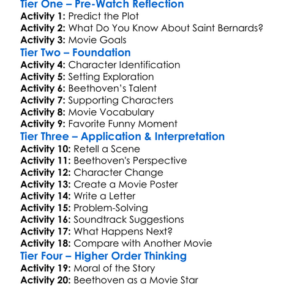 Beethovens Big Break 2008 Worksheet Activity Booklet