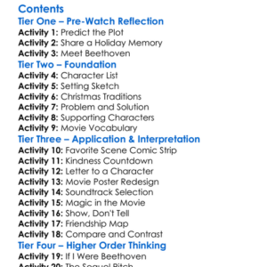 Beethovens Christmas Adventure 2011 Worksheet Activity Booklet