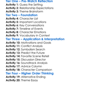 Before Midnight 2013 Worksheet Activity Booklet