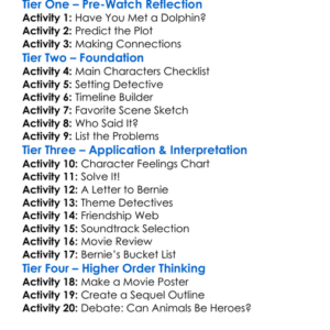 Bernie The Dolphin 2 2019 Worksheet Activity Booklet