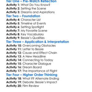 Bessie Coleman A Dream To Fly 1994 Worksheet Activity Booklet