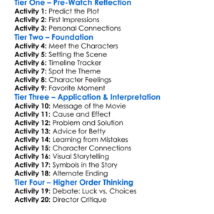 Bettys Bad Luck In Love 2024 Worksheet Activity Booklet
