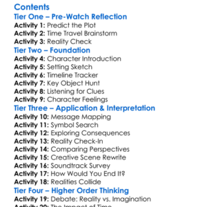 Between Realities Along The Edge Of Time 2021 Worksheet Activity Booklet