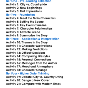 Beyond The City Arthur Conan Doyle Worksheet Activity Booklet