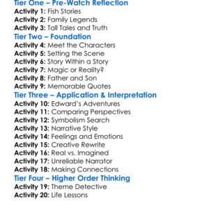 Big Fish 2003 Worksheet Activity Booklet