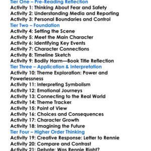 Bodily Harm Margaret Atwood Worksheet Activity Booklet