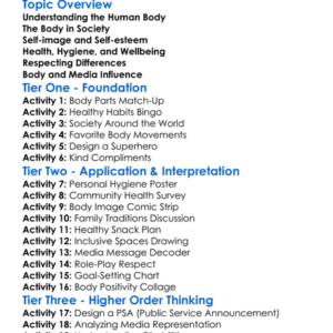Body And Society Worksheet Activity Booklet