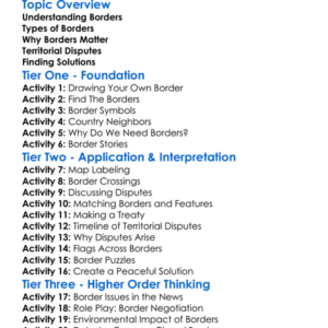 Borders And Territorial Disputes Worksheet Activity Booklet