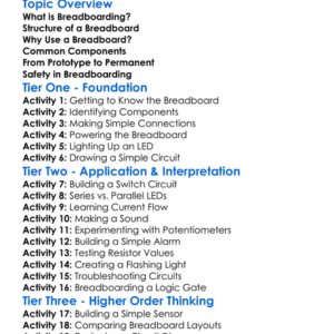 Breadboarding Worksheet Activity Booklet