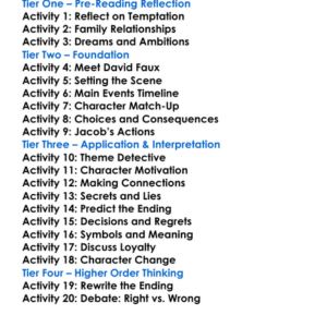 Brother Jacob George Eliot Worksheet Activity Booklet