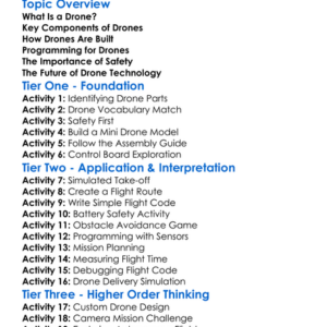 Building And Programming Drones Worksheet Activity Booklet