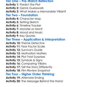 Butchered By Sundown 2025 Worksheet Activity Booklet