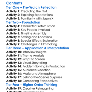 By Any Means Necessary The Making Of Jason X 2002 Worksheet Activity Booklet