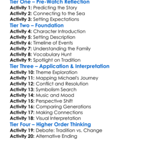 Calm At Sunset 1996 Worksheet Activity Booklet