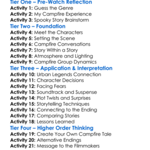 Campfire Tales 1997 Worksheet Activity Booklet