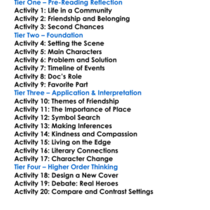 Cannery Row John Steinbeck Worksheet Activity Booklet