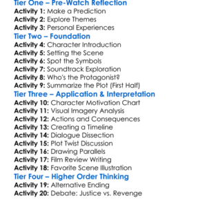 Cape Fear 1991 Worksheet Activity Booklet