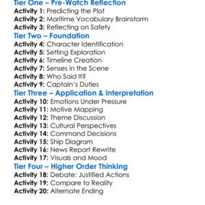 Captain Phillips 2013 Worksheet Activity Booklet