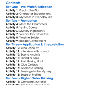 Carrot Cake Murder A Hannah Swensen Mystery 2023 Worksheet Activity Booklet