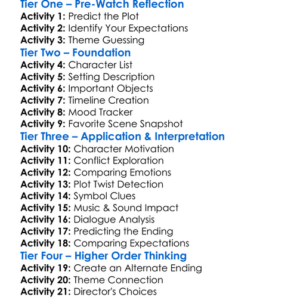 Carved 2024 Worksheet Activity Booklet