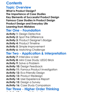 Case Studies In Successful Product Design Worksheet Activity Booklet