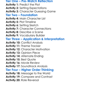 Castle Falls 2021 Worksheet Activity Booklet