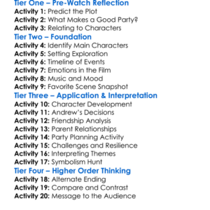 Cha Cha Real Smooth 2022 Worksheet Activity Booklet