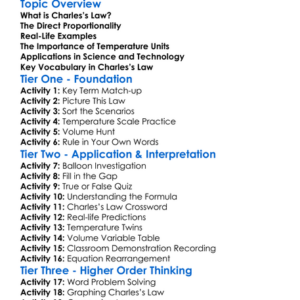 Charless Law Worksheet Activity Booklet