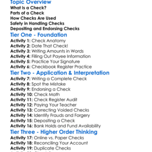 Check Writing And Handling Worksheet Activity Booklet