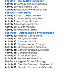 Chelsea Handler Evolution 2020 Worksheet Activity Booklet