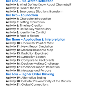 Chernobyl The Final Warning 1991 Worksheet Activity Booklet
