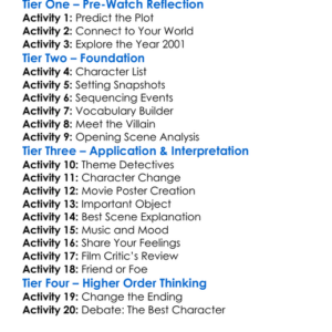 Chicken 2001 Worksheet Activity Booklet