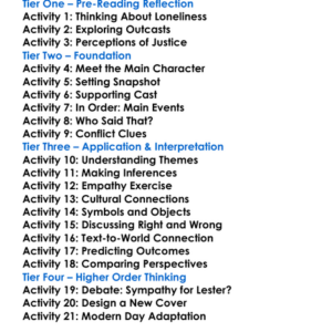 Child Of God Cormac Mccarthy Worksheet Activity Booklet